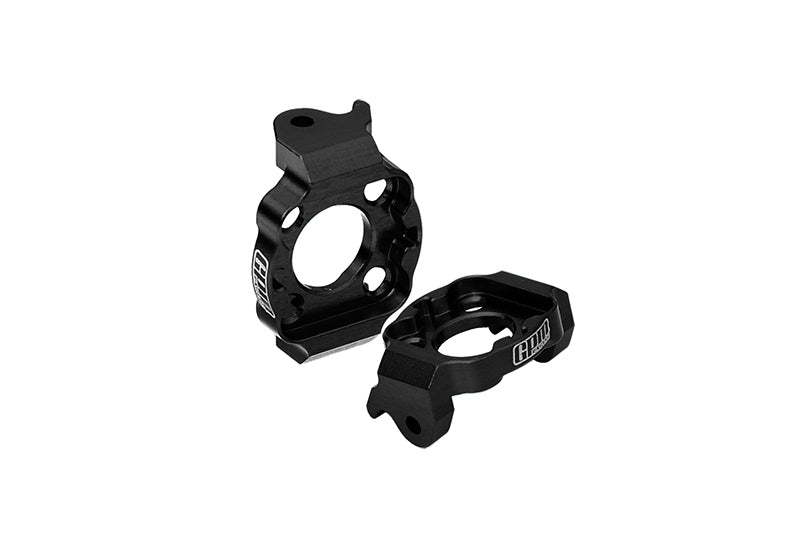 Aluminum 7075 Front C Hubs For Losi 1/18 Mini LMT 4X4 Brushed Monster Truck RTR-LOS01026 Upgrade Parts - Black