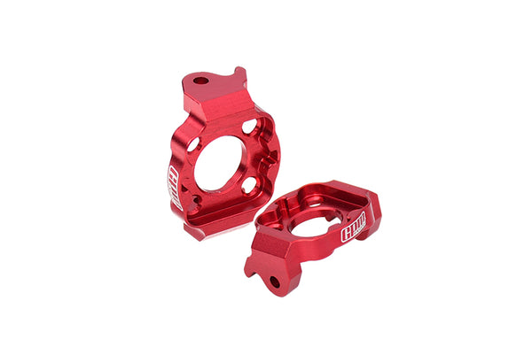 Aluminum 7075 Front C Hubs For Losi 1/18 Mini LMT 4X4 Brushed Monster Truck RTR-LOS01026 Upgrade Parts - Red