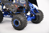 Aluminum 7075 Alloy Rear Adjustable Wheelie Bar For LOSI 1/18 Mini LMT 4X4 Brushed Monster Truck RTR LOS01026 Upgrade Parts - Blue