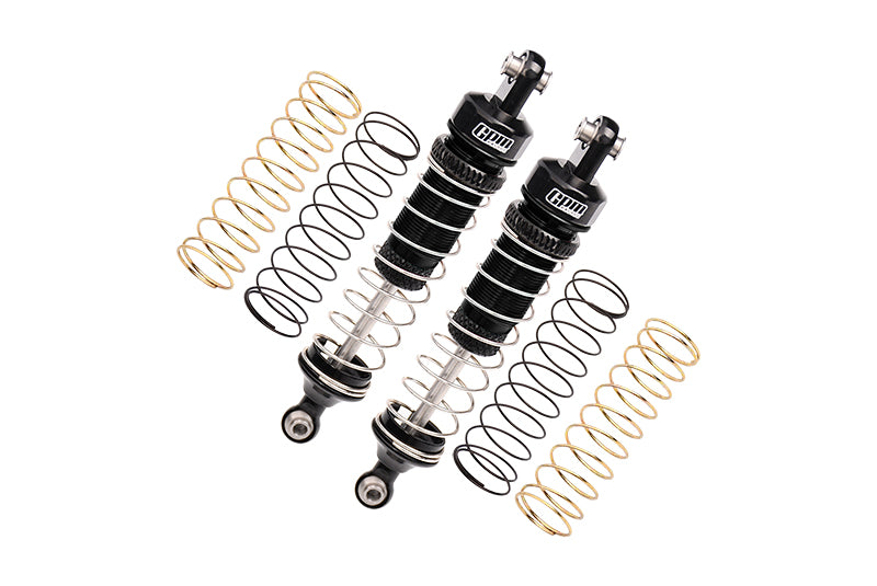 Aluminum 6061 Front Or Rear Shocks For Losi 1/18 Mini LMT 4X4 Brushed Monster Truck RTR-LOS01026 Upgrade Parts - Black