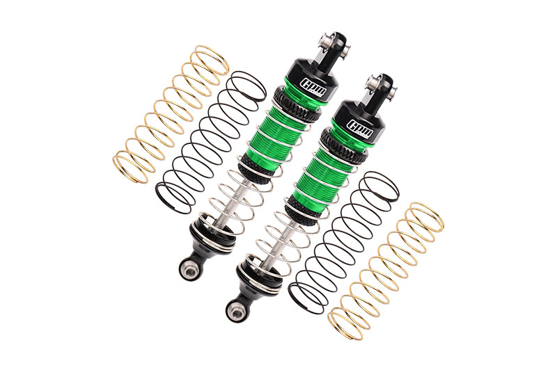 Aluminum 6061 Front Or Rear Shocks For Losi 1/18 Mini LMT 4X4 Brushed Monster Truck RTR-LOS01026 Upgrade Parts - Green