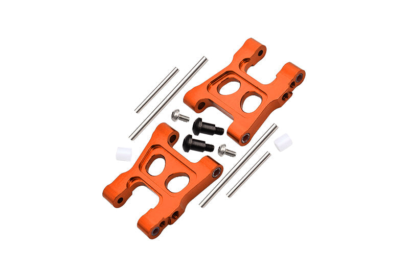 Aluminum 7075 Alloy Front Or Rear Lower Suspension Arms For Traxxas 1/18 4WD LaTrax Rally 75054 Upgrade Parts - Orange