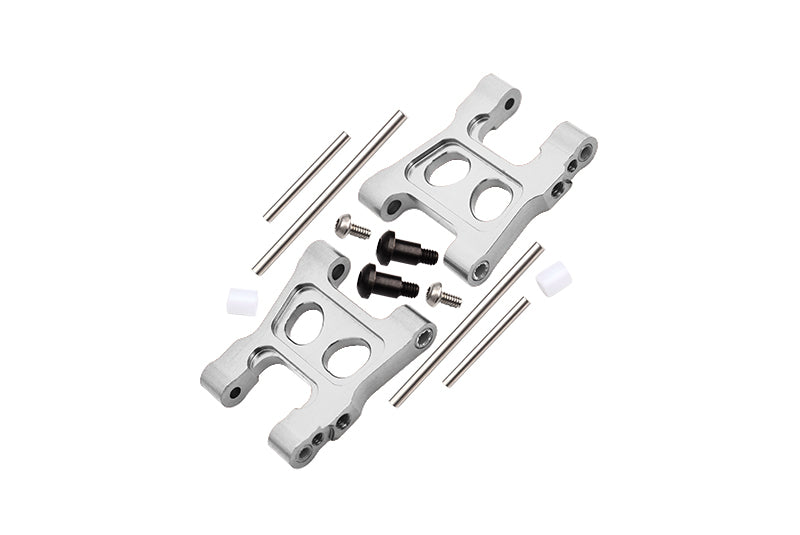 Aluminum 7075 Alloy Front Or Rear Lower Suspension Arms For Traxxas 1/18 4WD LaTrax Rally 75054 Upgrade Parts - Silver