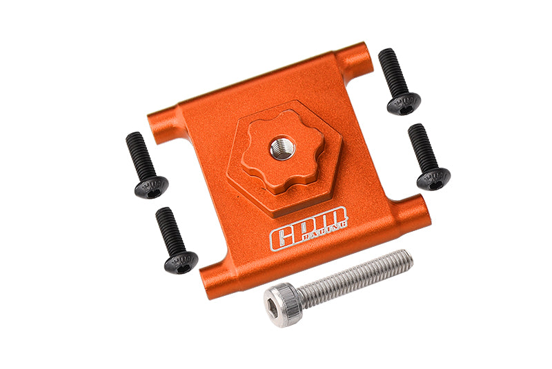 Losi 1/10 Lasernut U4 Tenacity LOS03028 Aluminium Spare Tire Mount - 6Pc Set Orange