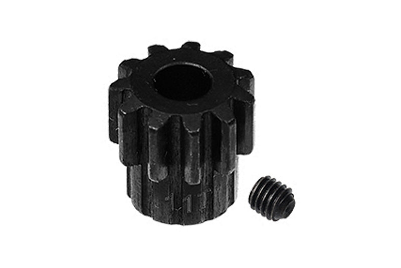 Losi 1:10 Lasernut U4 Tenacity LOS03028 / Tenacity DB Pro LOS03027V2 Upgrade Parts Harden Steel 45# 11T Pinion Gear - 2Pc Set Black