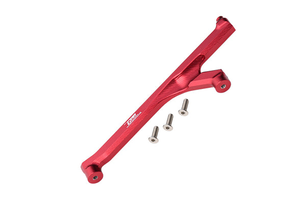 Losi 1:10 Lasernut U4 Tenacity LOS03028 / Tenacity DB Pro LOS03027V2 Upgrade Parts Aluminum Front Chassis Brace - 4Pc Set Red