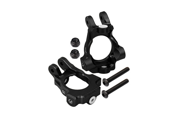 Losi 1:10 Lasernut U4 Tenacity LOS03028 / Tenacity DB Pro LOS03027V2 Upgrade Parts Aluminum Front C-Hubs - 6Pc Set Black