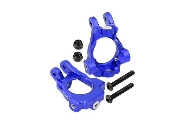 Losi 1:10 Lasernut U4 Tenacity LOS03028 / Tenacity DB Pro LOS03027V2 Upgrade Parts Aluminum Front C-Hubs - 6Pc Set Blue