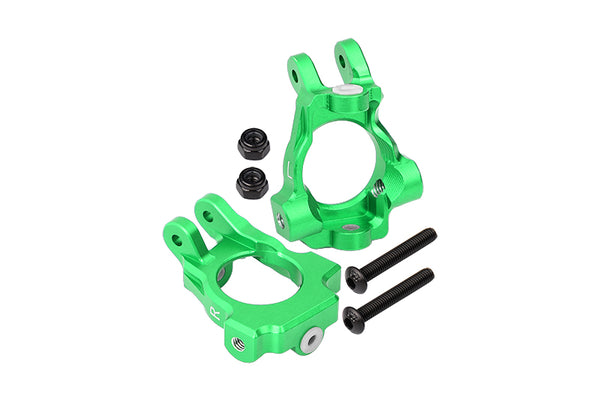 Losi 1:10 Lasernut U4 Tenacity LOS03028 / Tenacity DB Pro LOS03027V2 Upgrade Parts Aluminum Front C-Hubs - 6Pc Set Green