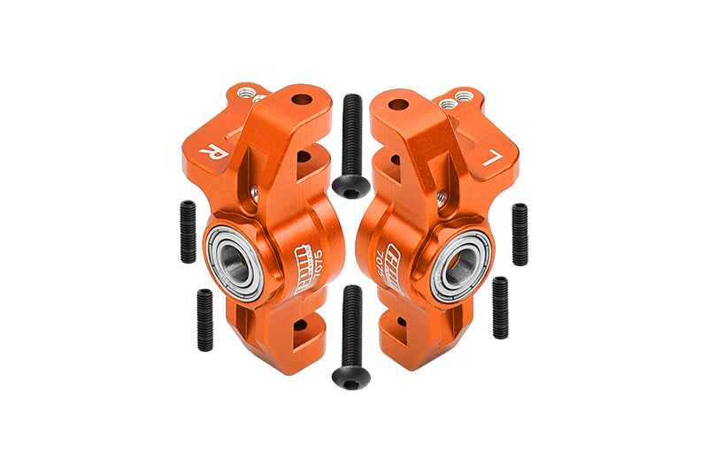 Losi 1:10 Lasernut U4 Tenacity LOS03028 / Tenacity DB Pro LOS03027V2 Upgrade Parts Aluminum Front Knuckle Arms - 8Pc Set Orange