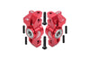 Losi 1:10 Lasernut U4 Tenacity LOS03028 / Tenacity DB Pro LOS03027V2 Upgrade Parts Aluminum Front Knuckle Arms - 8Pc Set Red