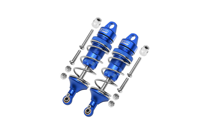 Losi 1:10 Lasernut U4 Tenacity LOS03028 / Tenacity DB Pro LOS03027V2 Upgrade Parts Aluminum Front Thickened Spring Dampers 86mm - 12Pc Set Blue