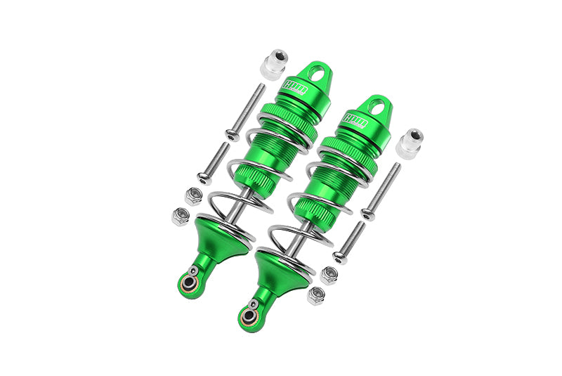 Losi 1:10 Lasernut U4 Tenacity LOS03028 / Tenacity DB Pro LOS03027V2 Upgrade Parts Aluminum Front Thickened Spring Dampers 86mm - 12Pc Set Green