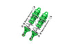 Losi 1:10 Lasernut U4 Tenacity LOS03028 / Tenacity DB Pro LOS03027V2 Upgrade Parts Aluminum Front Thickened Spring Dampers 86mm - 12Pc Set Green