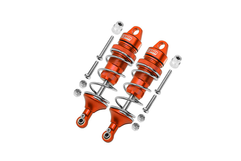 Losi 1:10 Lasernut U4 Tenacity LOS03028 / Tenacity DB Pro LOS03027V2 Upgrade Parts Aluminum Front Thickened Spring Dampers 86mm - 12Pc Set Orange