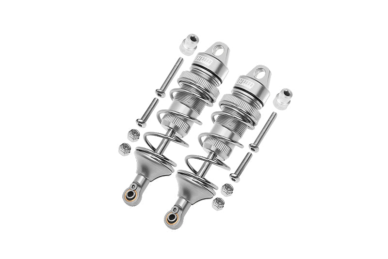 Losi 1:10 Lasernut U4 Tenacity LOS03028 / Tenacity DB Pro LOS03027V2 Upgrade Parts Aluminum Front Thickened Spring Dampers 86mm - 12Pc Set Silver