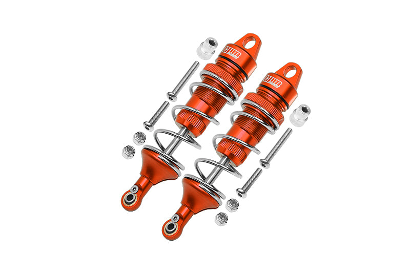 Losi 1:10 Lasernut U4 Tenacity LOS03028 / Tenacity DB Pro LOS03027V2 Upgrade Parts Aluminum Rear Thickened Spring Dampers 101mm - 12Pc Set Orange