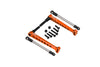 Losi 1/10 Lasernut U4 Tenacity LOS03028 Aluminum Rear Sway Bar & Stainless Steel Linkage - 12Pc Set Orange