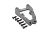 Losi 1/10 Lasernut U4 Tenacity LOS03028 Aluminium Front Bumper Support Frame - 7Pc Set Gray Silver