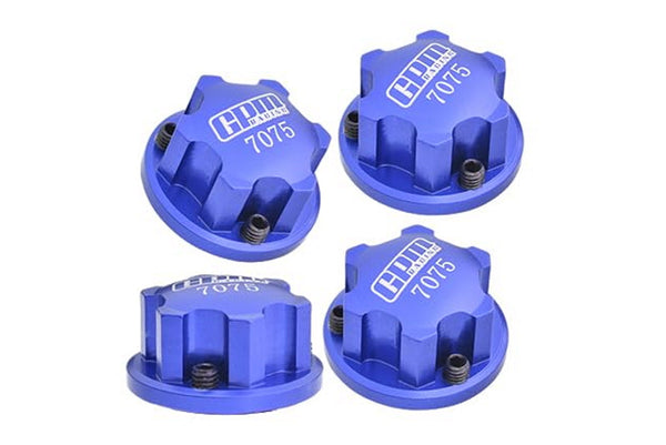 Aluminum 7075 Alloy Wheel Nut 17mm Suitable For LOSI 1/6 8IGHT-X Super Lasernut 4WD Brushless Buggy-LOS04019 & 1/7 1/8 Arrma RC Car Upgrade Parts - Blue