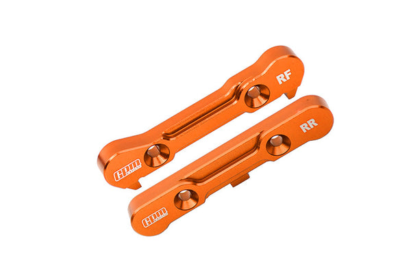 Aluminum 7075 Alloy Rear Lower Suspension Mount For LOSI 1/6 8IGHT-X Super Lasernut 4WD Buggy-LOS04019 / 1:8 8IGHT-XE Sensored Buggy-LOS04018 / 8IGHT-XTE Sensored Truggy-LOS04020 Upgrades - Orange