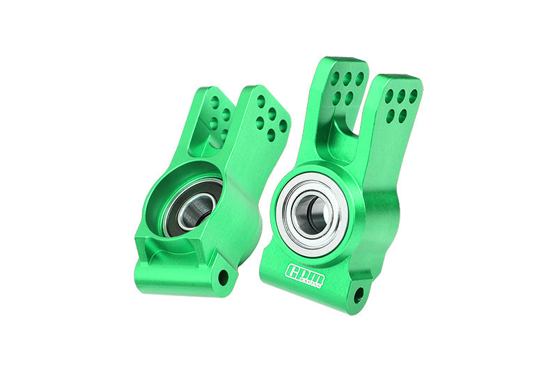 Aluminum 7075 Alloy Rear Hubs (Larger Inner Bearings) For LOSI 1:6 8IGHT-X Super Lasernut Buggy-LOS04019 / 1:8 8IGHT-XE 4WD Buggy-LOS04018 / 1:8 8IGHT-XTE 4WD Truggy-LOS04020 Upgrades - Green