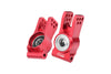 Aluminum 7075 Alloy Rear Hubs (Larger Inner Bearings) For LOSI 1:6 8IGHT-X Super Lasernut Buggy-LOS04019 / 1:8 8IGHT-XE 4WD Buggy-LOS04018 / 1:8 8IGHT-XTE 4WD Truggy-LOS04020 Upgrades - Red