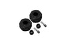 Aluminum Wheel Hex Adapters 9mm For Arrma 1:10 GRANITE / BIG ROCK 3S / BIG ROCK V3 3S / VORTEKS 3S / 1:8 VENDETTA 3S - 1Pr Set Black