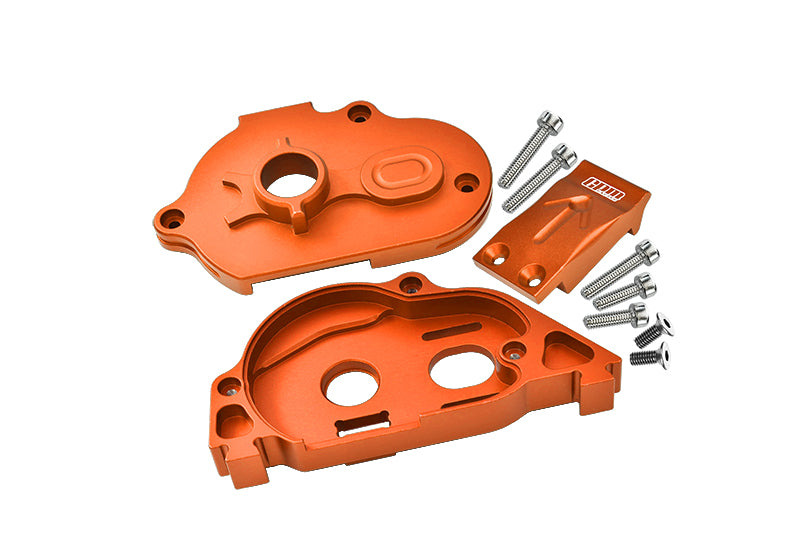 Arrma Granite 4X4 BLX Mega Monster Truck Aluminum Rear Gear Protection Motor Mount - 1 Set Orange