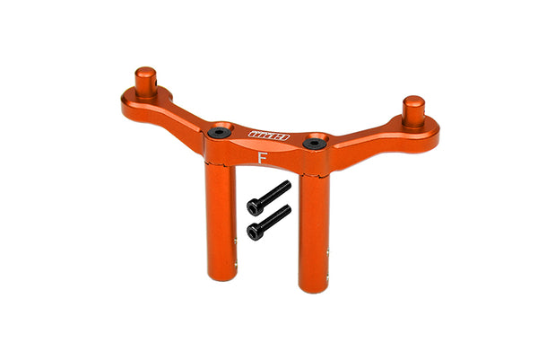 Arrma Granite 4x4 / Big Rock Crew Cab 4x4 Upgrade Parts Aluminum Front Body Mount & Post - 1Pc Set Orange