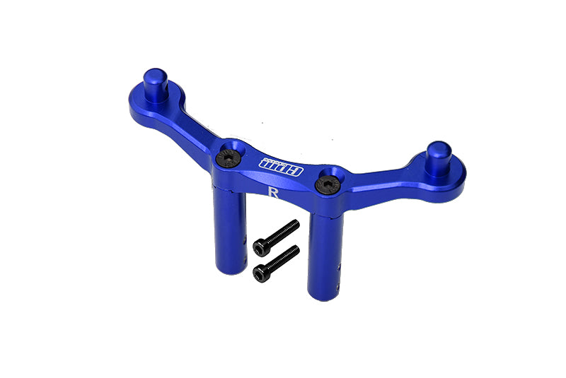 Aluminum Rear Body Mount & Post For Arrma 1:10 Granite 4X4 / Big Rock Crew Cab 4X4 3S / Big Rock 4X4 V3 3S - 1Pc Set Blue