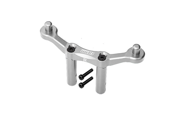 Aluminum Rear Body Mount & Post For Arrma 1:10 Granite 4X4 / Big Rock Crew Cab 4X4 3S / Big Rock 4X4 V3 3S - 1Pc Set Silver