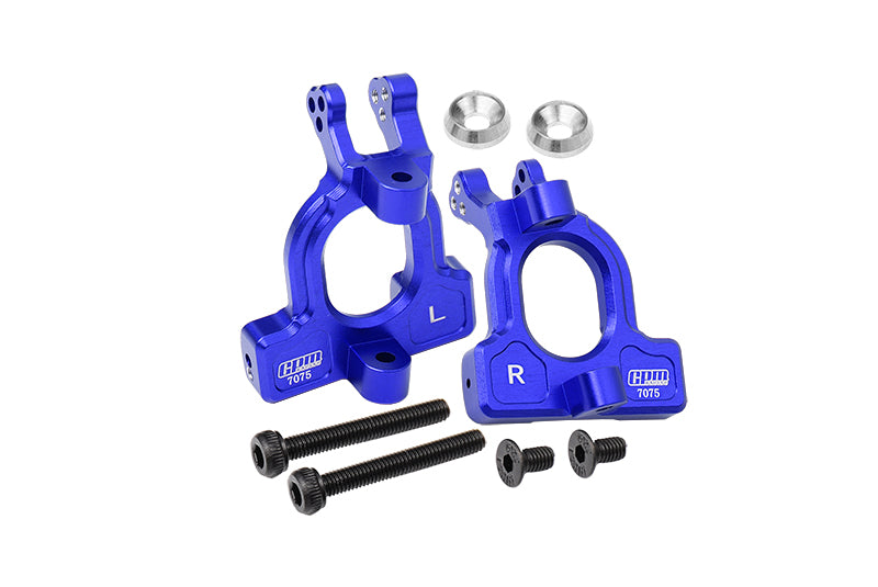 Arrma 1/10 KRATON 4S BLX Aluminum Front C Hubs - 2Pc Set Blue