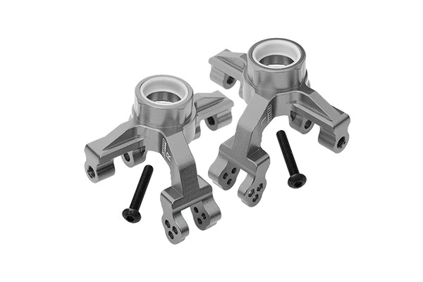 Arrma 1/10 KRATON 4S BLX Aluminum Front Knuckle Arms - 4Pc Set Gray Silver