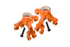 Arrma 1/10 KRATON 4S BLX Aluminum Front Knuckle Arms - 4Pc Set Orange