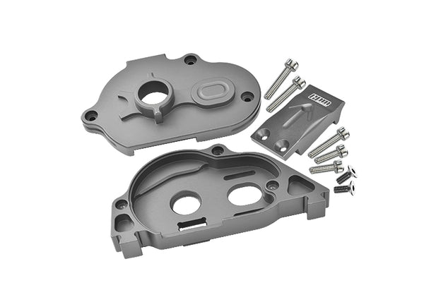 Arrma 1:10 KRATON 4S BLX / SENTON 3S BLX Aluminum Rear Gear Protection Motor Mount - 10Pc Set Gray Silver