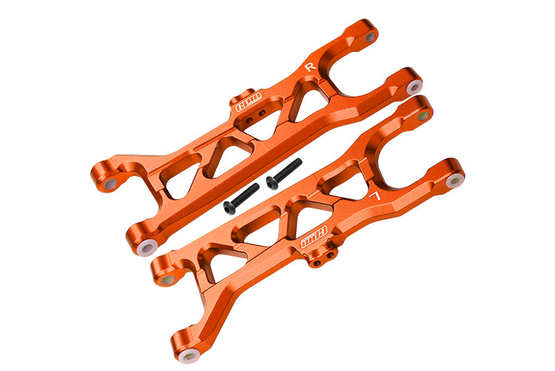 Arrma 1/10 KRATON 4S BLX Aluminum Front Lower Arms - 2Pc Set Orange