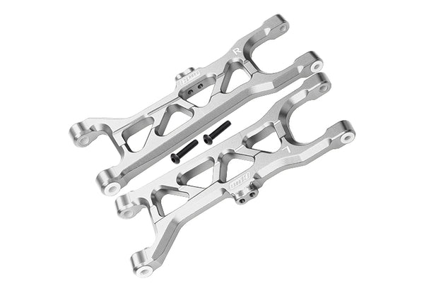 Arrma 1/10 KRATON 4S BLX Aluminum Front Lower Arms - 2Pc Set Silver