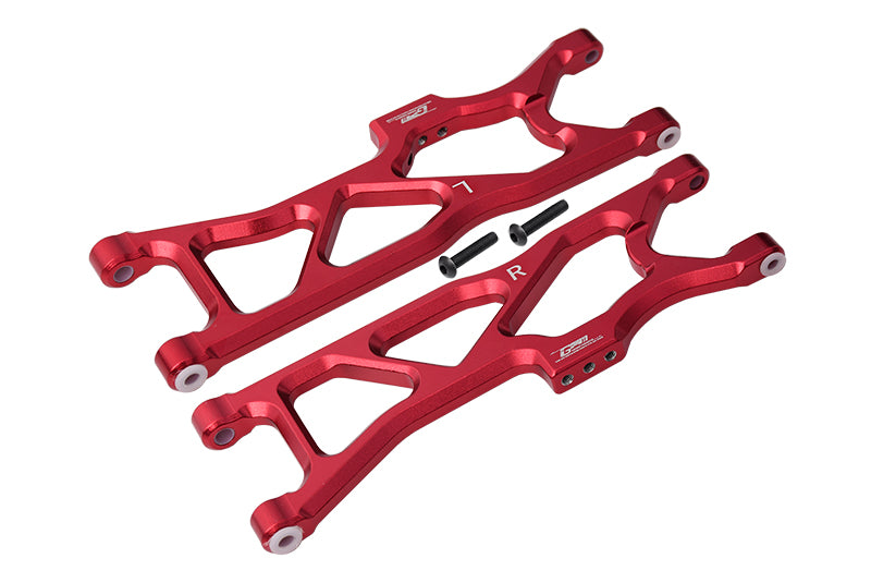 Arrma 1/10 KRATON 4S BLX Aluminum Rear Lower Arms - 2Pc Set Red