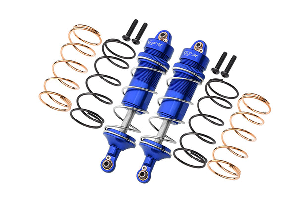 Arrma 1/10 KRATON 4S BLX Aluminum Front Thickened Spring Dampers 107mm - 10Pc Set Blue