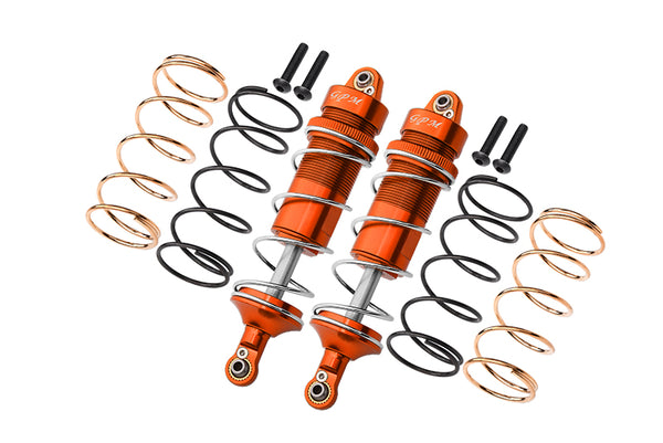 Arrma 1/10 KRATON 4S BLX Aluminum Front Thickened Spring Dampers 107mm - 10Pc Set Orange