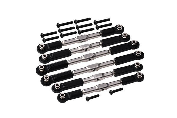 Arrma 1/10 KRATON 4S BLX Stainless Steel Adjustable Tie Rods - 6Pc Set