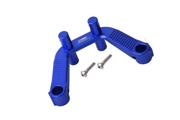 Arrma 1/10 KRATON 4S BLX Aluminum Rear Body Post Stabilizer - 3Pc Set Blue