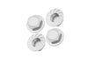 Aluminum Wheel Lock For Arrma 1:5 KRATON 8S BLX / OUTCAST 8S BLX / KRATON EXB Roller - 4Pc Set Silver