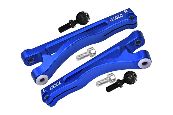 Arrma 1/7 Mojave 6S BLX Aluminum Front Upper Arms - 2Pc Set Blue