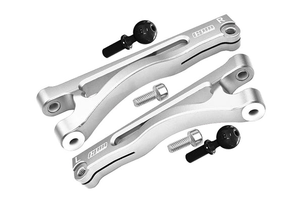 Arrma 1/7 Mojave 6S BLX Aluminum Front Upper Arms - 2Pc Set Silver