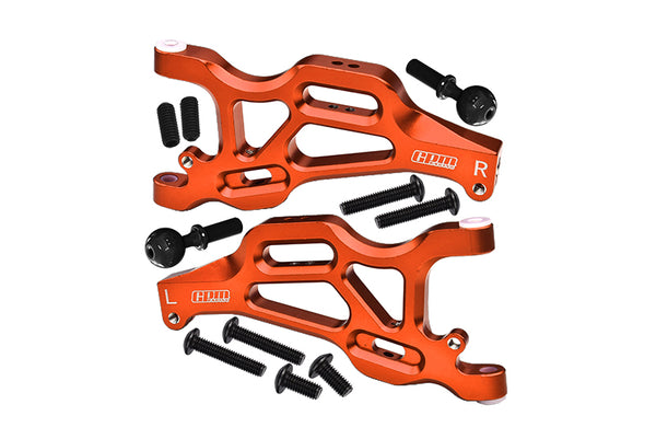 Arrma 1/7 Mojave 6S BLX Aluminum Front Lower Arms - 2Pc Set Orange