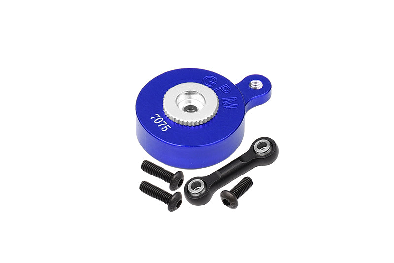 Aluminum 7075 Direct Mount Servo Saver (23T Spline) With Fix Link For Arrma 1:8 MOJAVE / VENDETTA / INFRACTION / 1:10 VORTEKS / SENTON / BIG ROCK / OUTCAST / GRANITE / KRATON / SENTON Upgrades - Blue