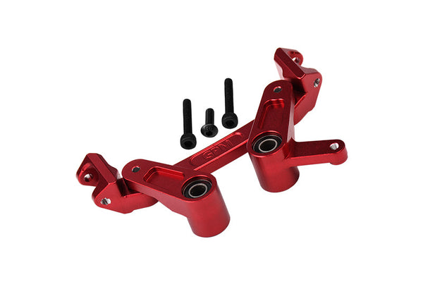Aluminum 7075 Alloy Front Steering Assembly For Arrma 1/8 MOJAVE 4X4 4S BLX Desert Truck RTR-ARA4404 Upgrades - Red
