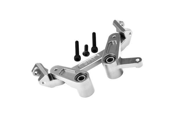 Aluminum 7075 Alloy Front Steering Assembly For Arrma 1/8 MOJAVE 4X4 4S BLX Desert Truck RTR-ARA4404 Upgrades - Silver